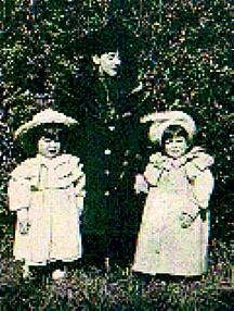 Annie Spencer with Stanley and Gilbert